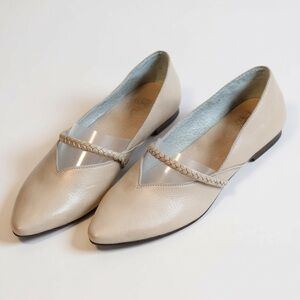 ELF Made by Hand New Love Point Toe Ballet Tan Flats with Braided Flat Size 9